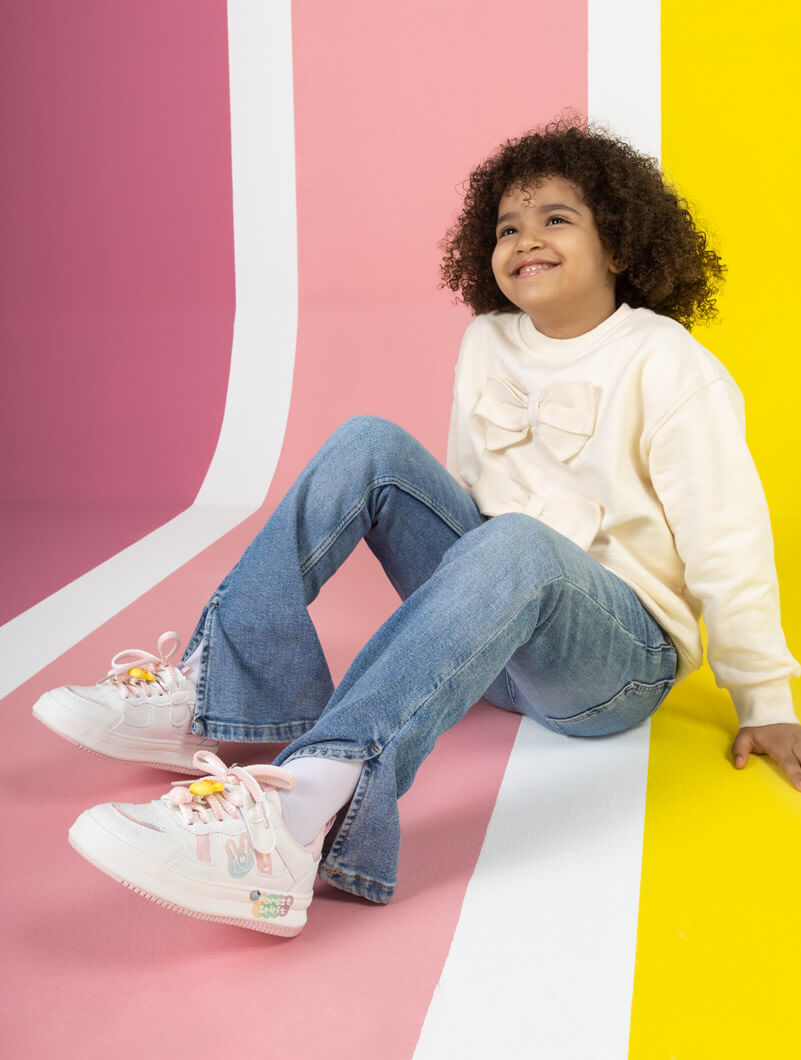 Baskets avec détails à lacets